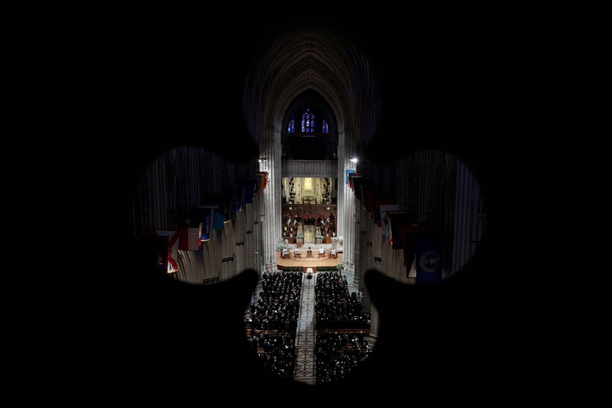 A funeral service for former U.S. Vice President Dick Cheney takes place at Washington National Cathedral, in Washington, DC, US.