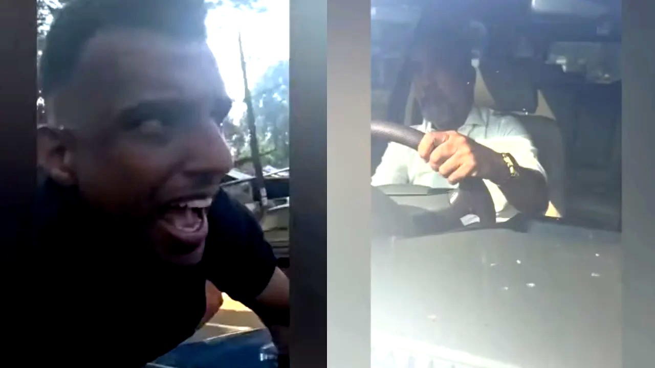 Man travels by hanging on car bonnet after driver tries to flee in Kerala's Thrissur