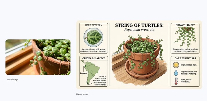 Nano Banana Pro feature can help creating pictoral diagram of plants.