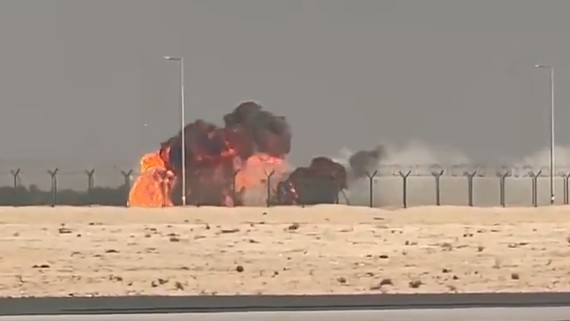 IAF pilot killed as Tejas jet crashes during air show in Dubai, video shows jet blowing up in fire and smoke