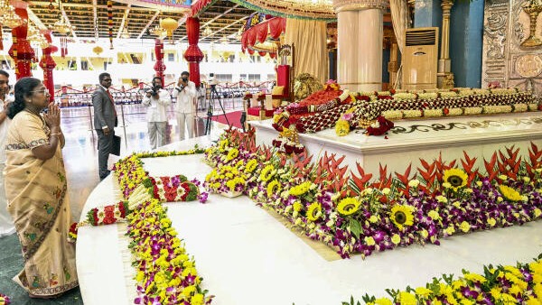President Murmu attends centenary celebration of Sri Sathya Sai Baba at Puttaparthi in Andhra Pradesh