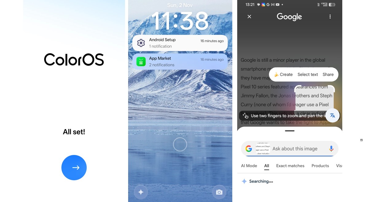 ColorOS 16 on Oppo Find X9.