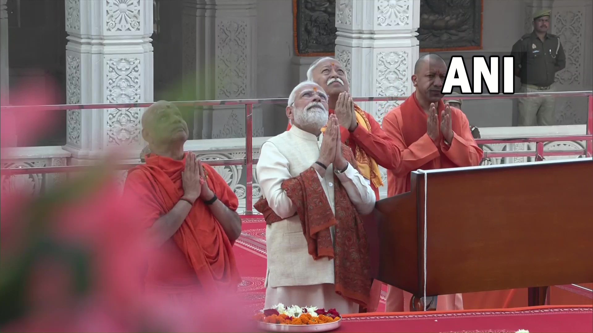 PM Modi holds roadshow to Ram temple ahead of flag ceremony