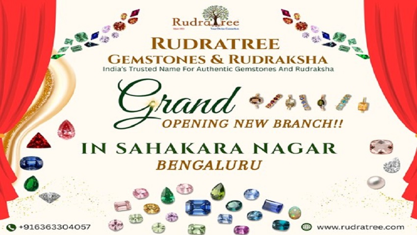 Rudra Tree Gemstones & Rudraksha Expands to North Bangalore — Continuing Its 1923 Legacy of Authentic Navaratna Gemstones and Vedic Wisdom 
