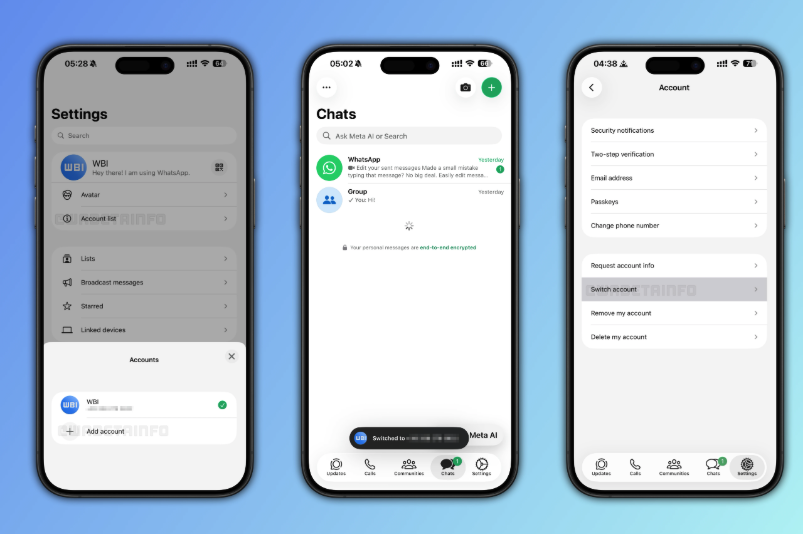 How to add second account on WhatsApp for iPhone.