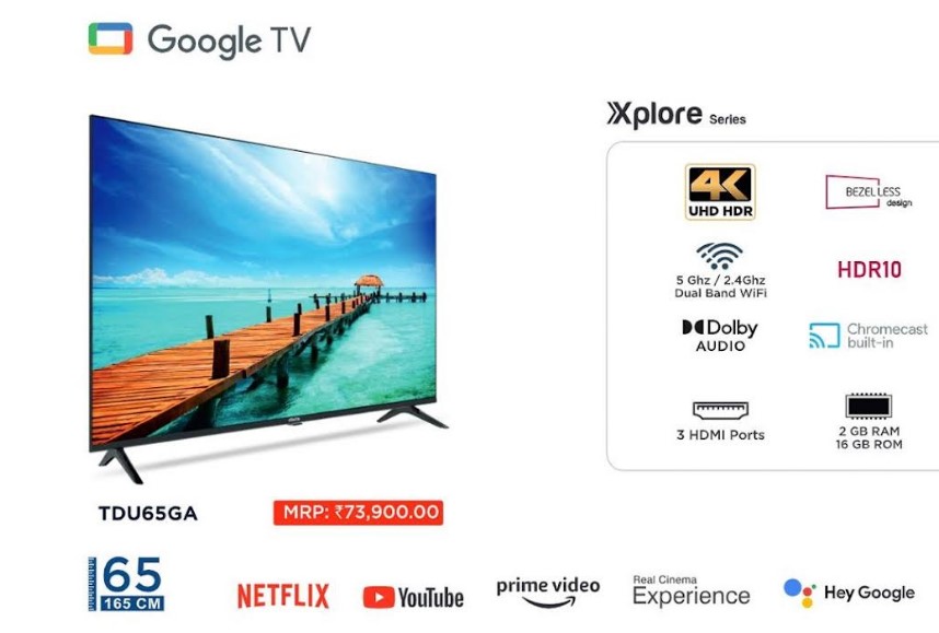 Elista Xplore 4K Google TV.