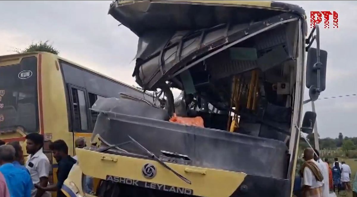 Tamil Nadu Bus Crash: 11 Dead, Over 20 Hurt in Head-On Collision