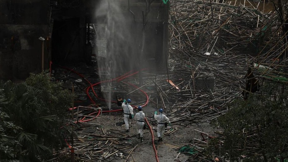 Police comb fire-ravaged Hong Kong apartments, death toll at 146