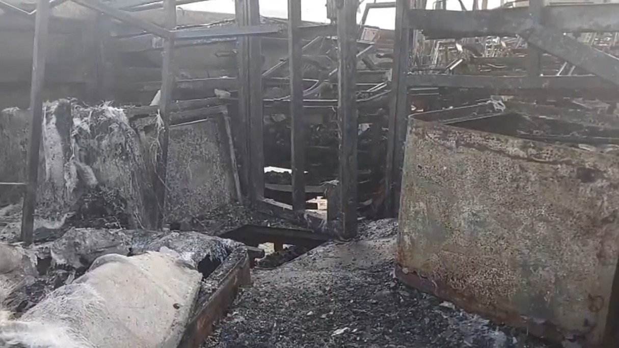 Bus catches fire in Uttar Pradesh after colliding with truck, three passengers killed