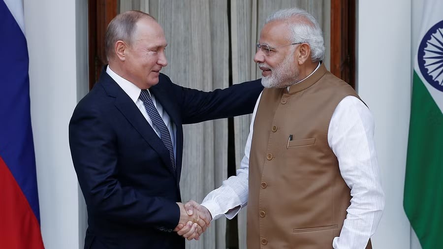 Putin comes calling, Modi balances act
