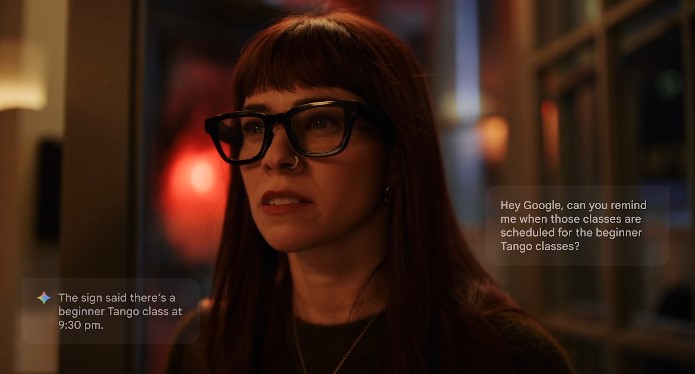 Google's upcoming smart AI glasses will support Gemini bot.