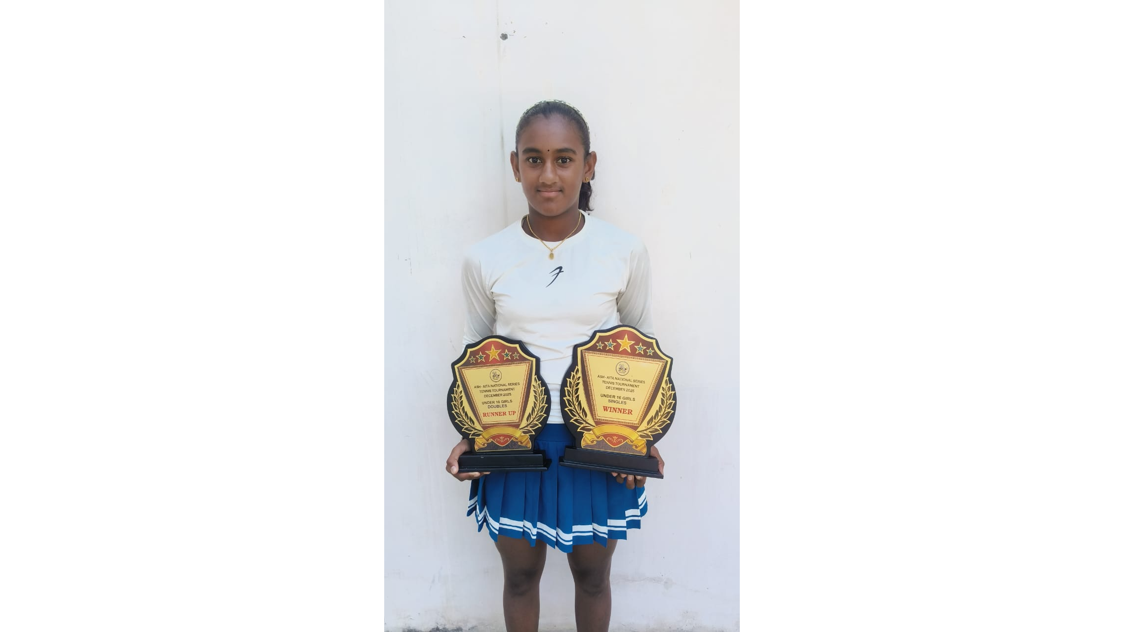 13-year-old Mysuru student wins 'under 16'  girls singles AITA NS tournament