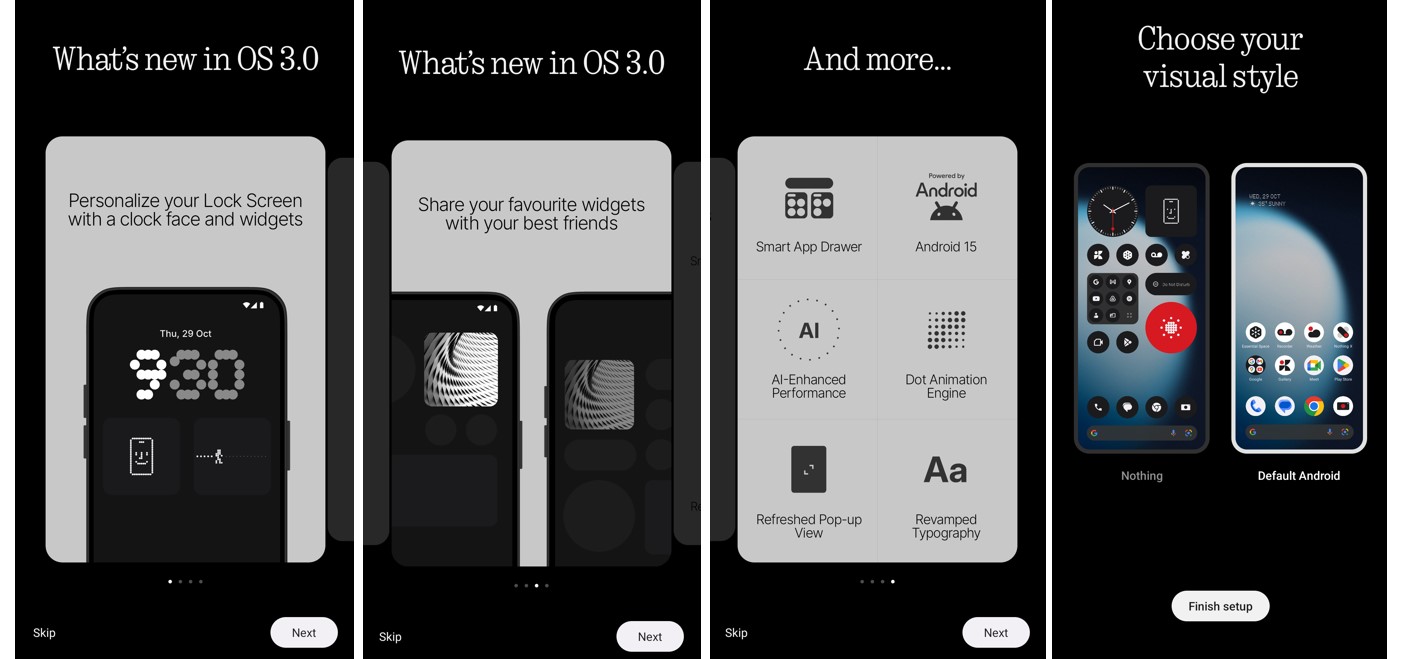 NothingOS 3.0 on the Phone (3a) Lite.