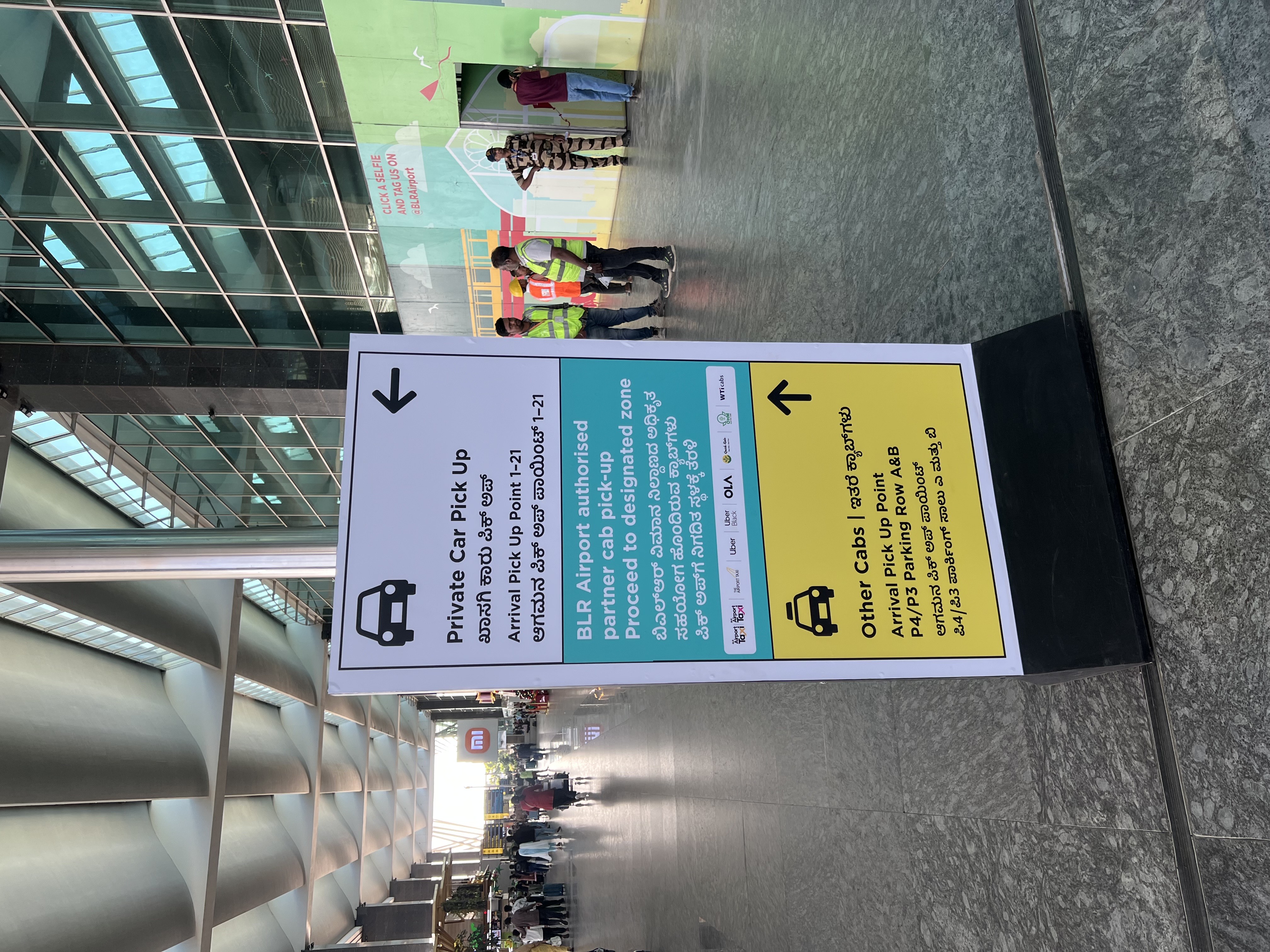 Signs put up across Terminal 1 at KIA.