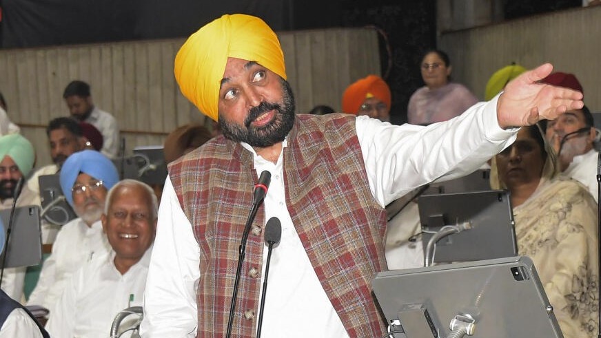 No stubble burning now, why air pollution crisis in Delhi: Punjab CM  Mann takes dig at BJP