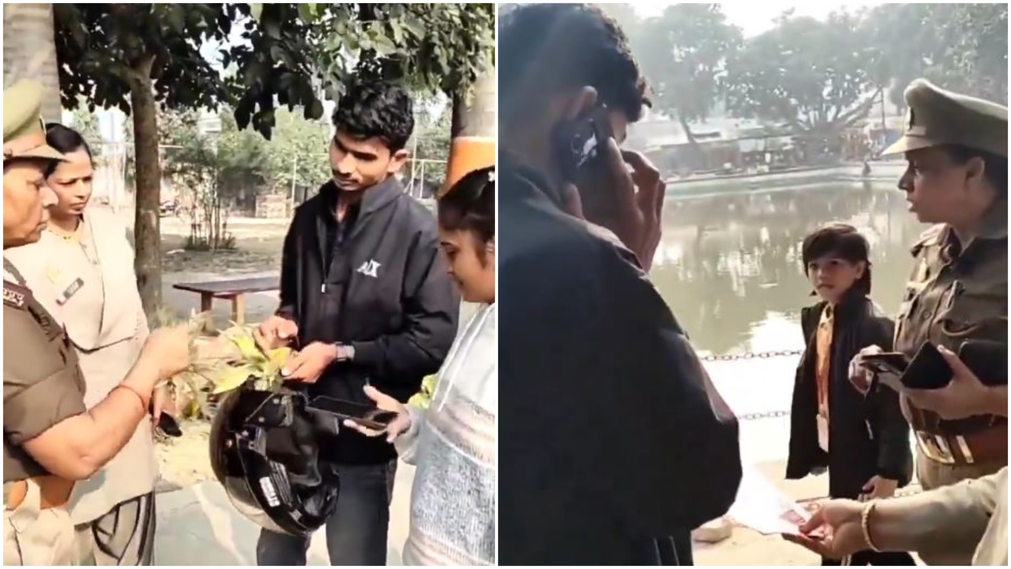 Watch | 'Don't roam without guardian': UP cop mistakes siblings for couple, dials parents for confirmation