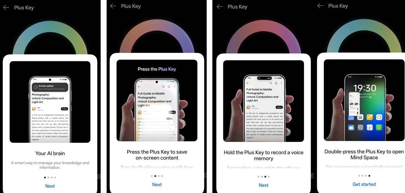OnePlus 15R supports Plus Key and Mind Space AI feature.