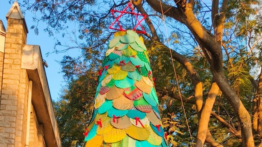 Not tinsel, but sarees: How a city church turns waste into wonder
