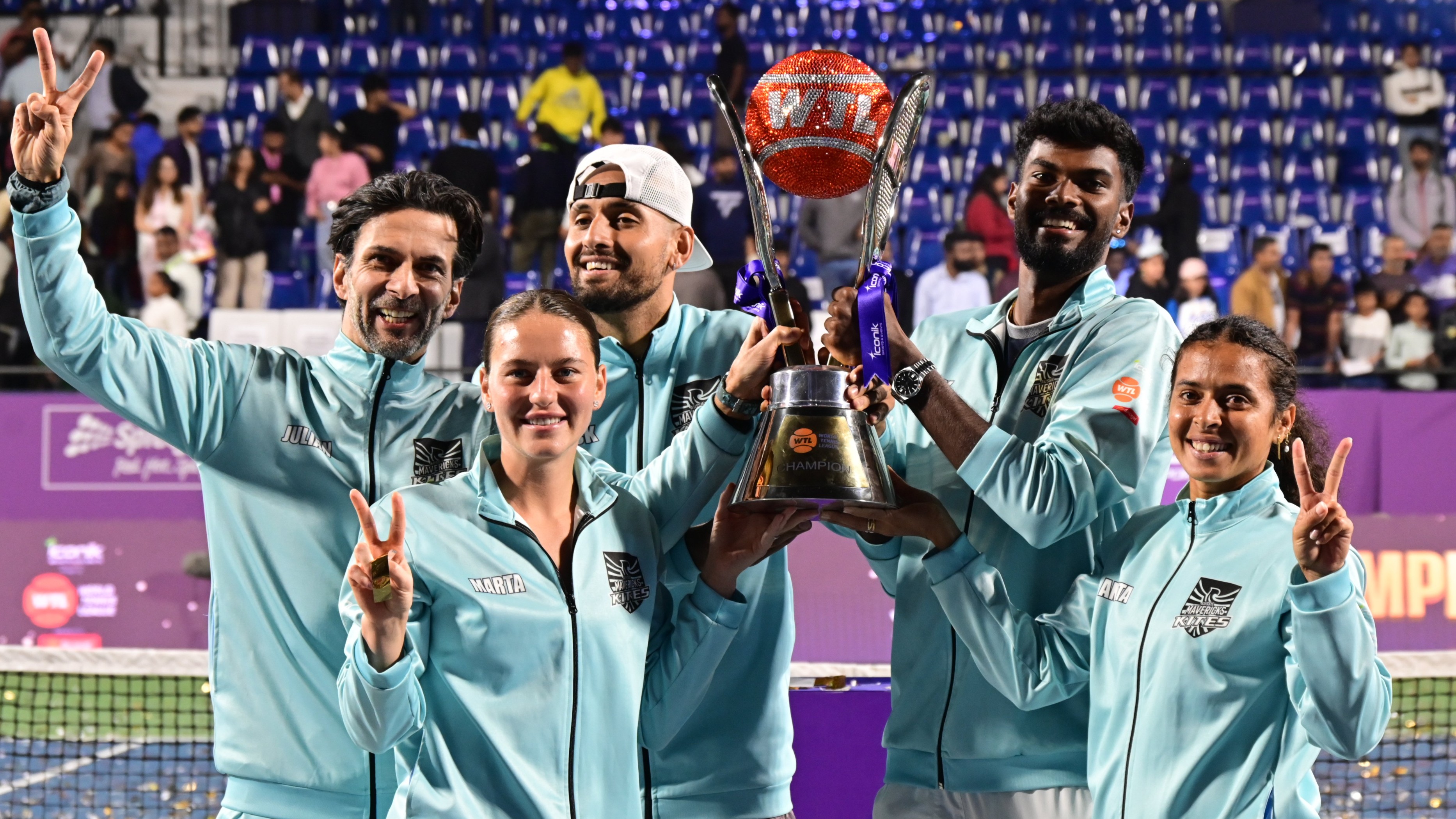 Suresh holds nerve as India's Kites edge Eagles to win World Tennis League title