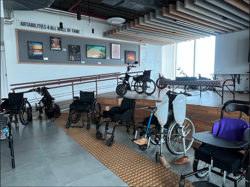 Amenities inside the facility.