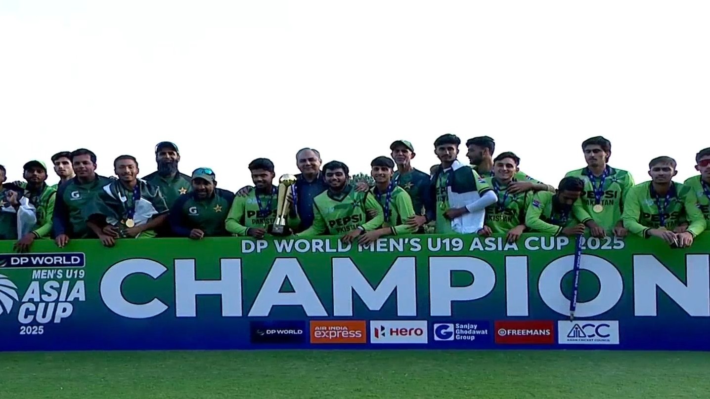 India overpowered by Minhas' big hundred and pacers as Pakistan clinch U19 Asia Cup