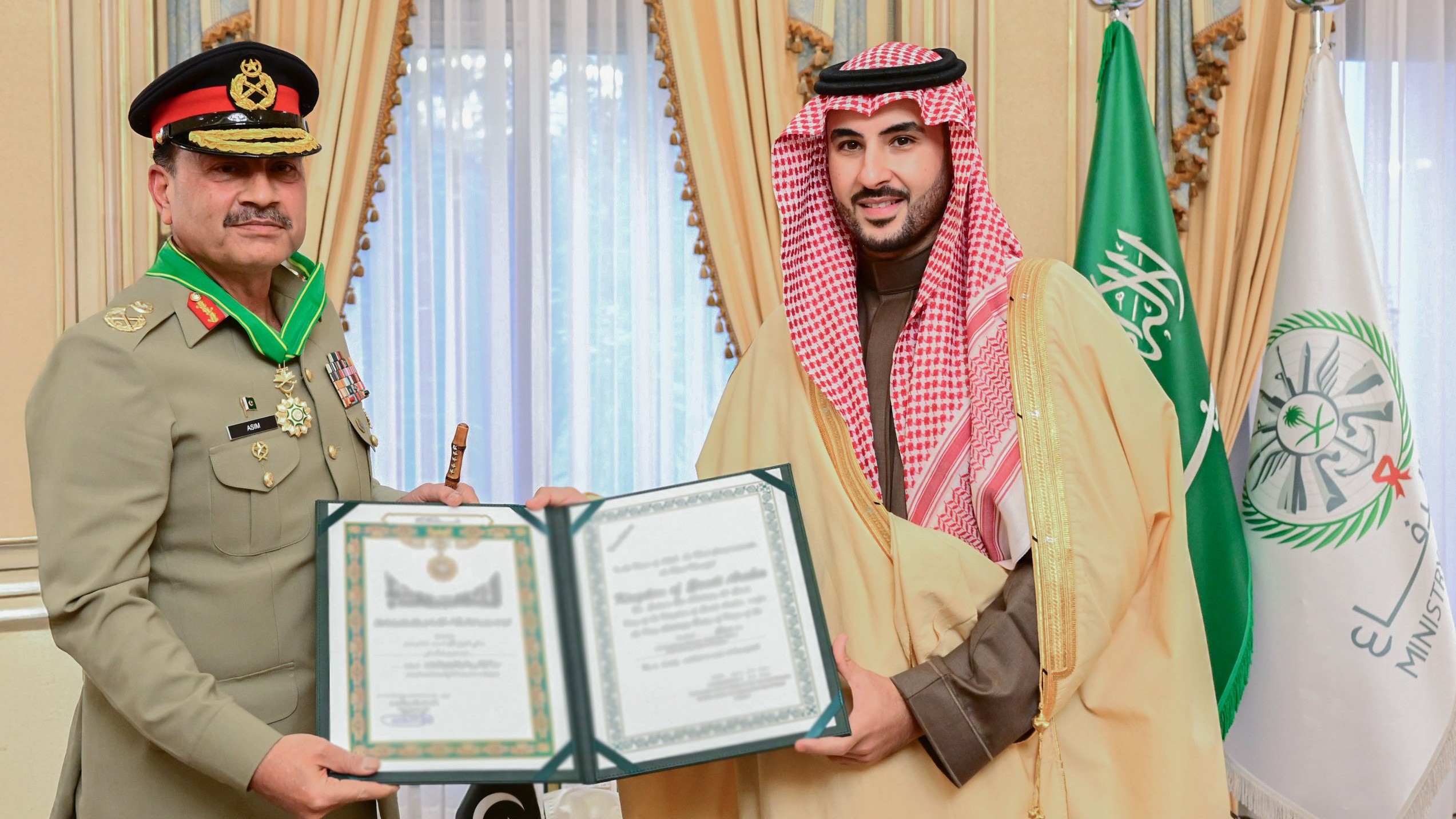 Pakistan's Asim Munir conferred with Saudi Arabia's highest civilian honour