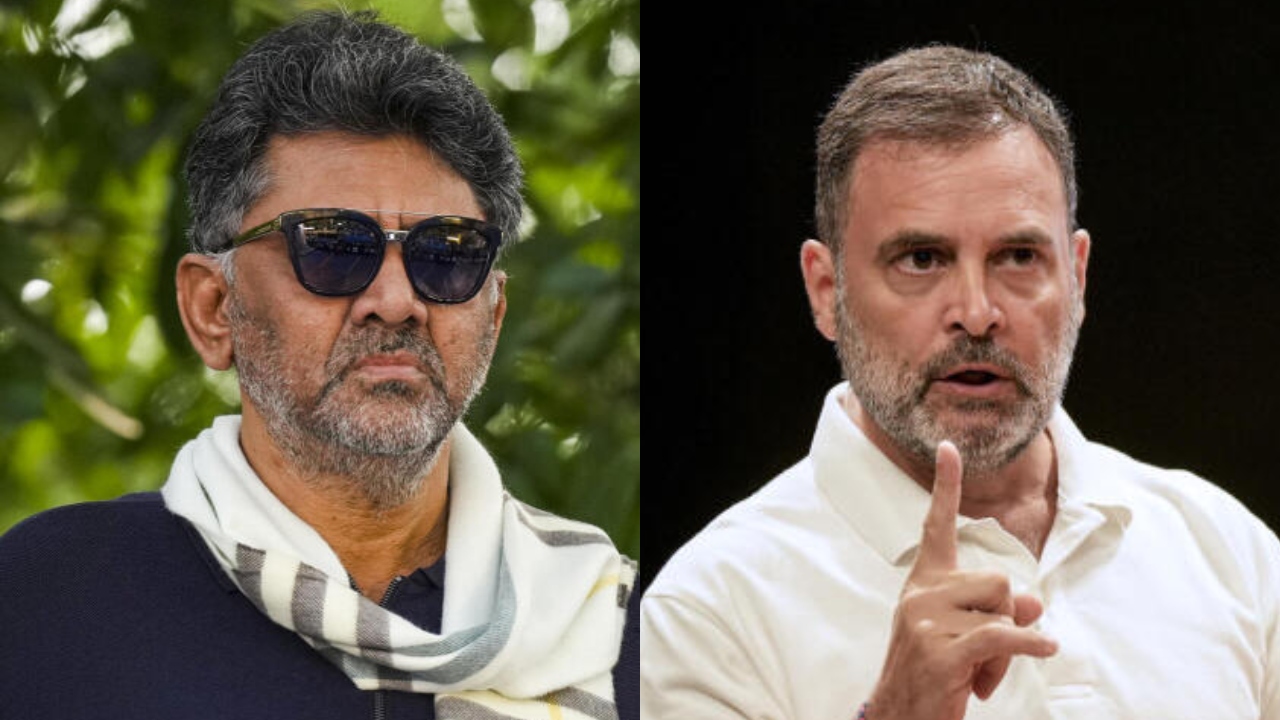 'Won't answer questions on politics': DK Shivakumar refuses to comment on K N Rajanna's letter to Rahul Gandhi