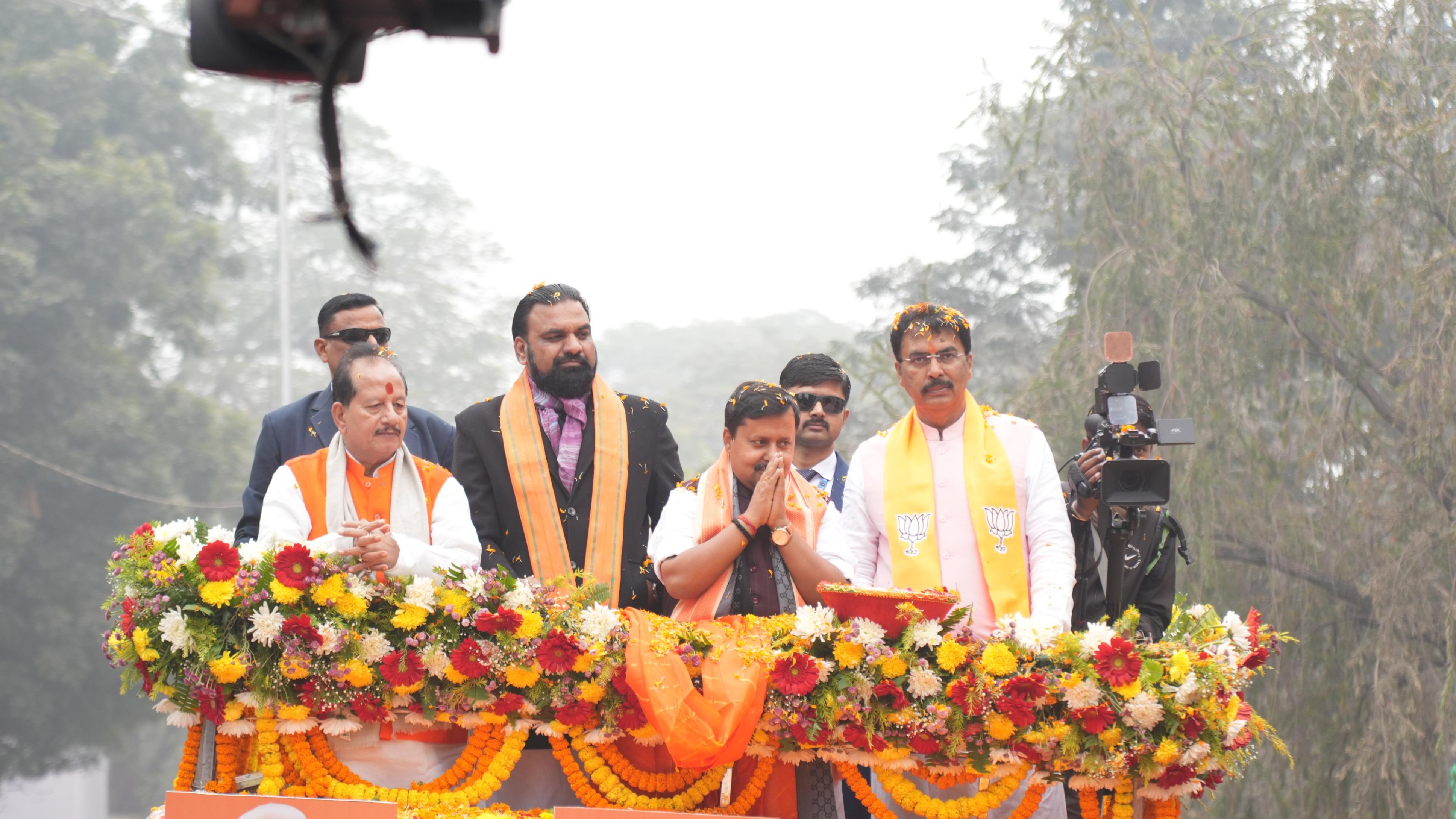 BJP’s new national working president Nitin Nabin leads roadshow in Patna