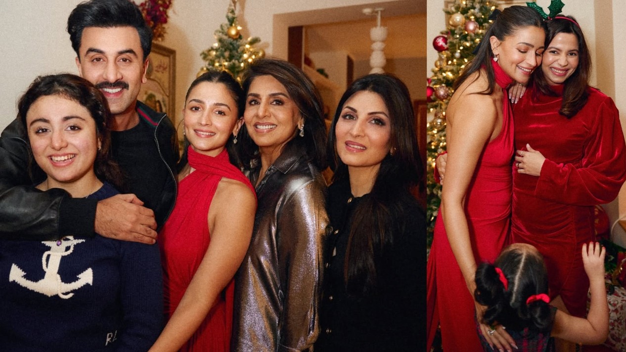 Alia Bhatt shares cosiest moments from Christmas 2025 with Ranbir, Raha & family