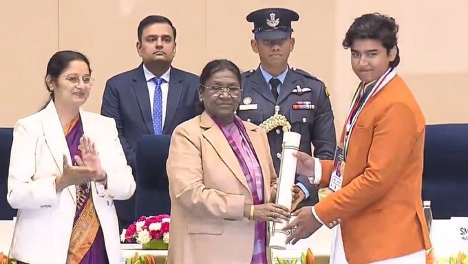 Cricket prodigy Vaibhav Suryavanshi conferred with Rashtriya Bal Puraskar