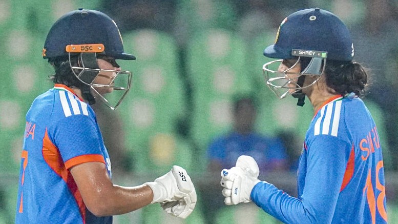 Mandhana, Shafali's record stand fires India to 221/2 against Sri Lanka in 4th women's T20I