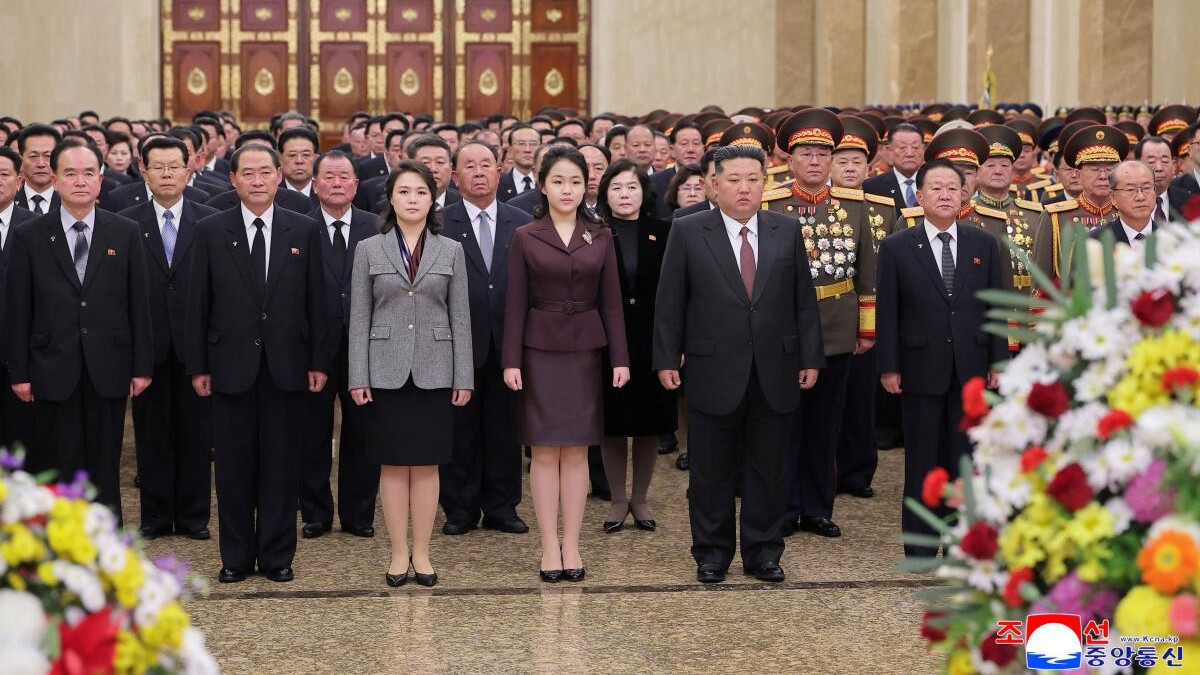North Korea leader Kim Jong Un's daughter makes public visit to state mausoleum
