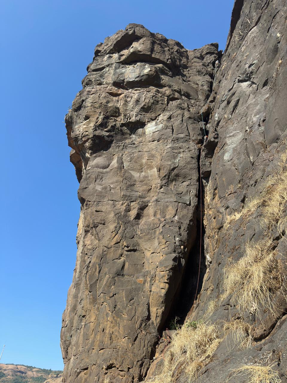 Pinnacle named Gajamukh for its Elephant trunk sized shape.