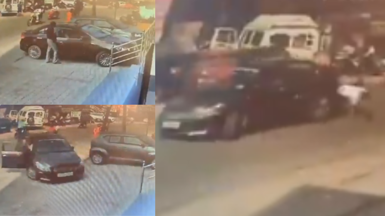 Door open, sudden reverse: Car hits bikers in Udupi; CCTV video goes viral