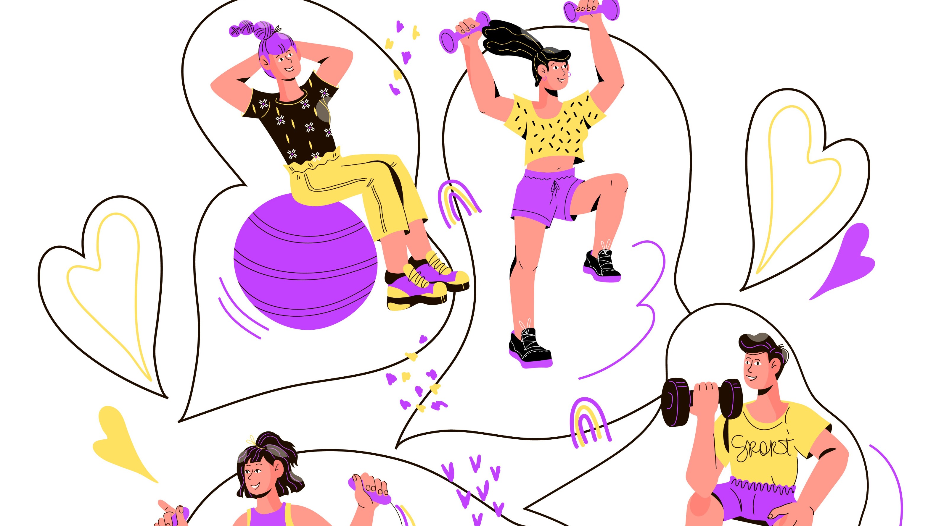 World of fitness: He jogs, she juggles