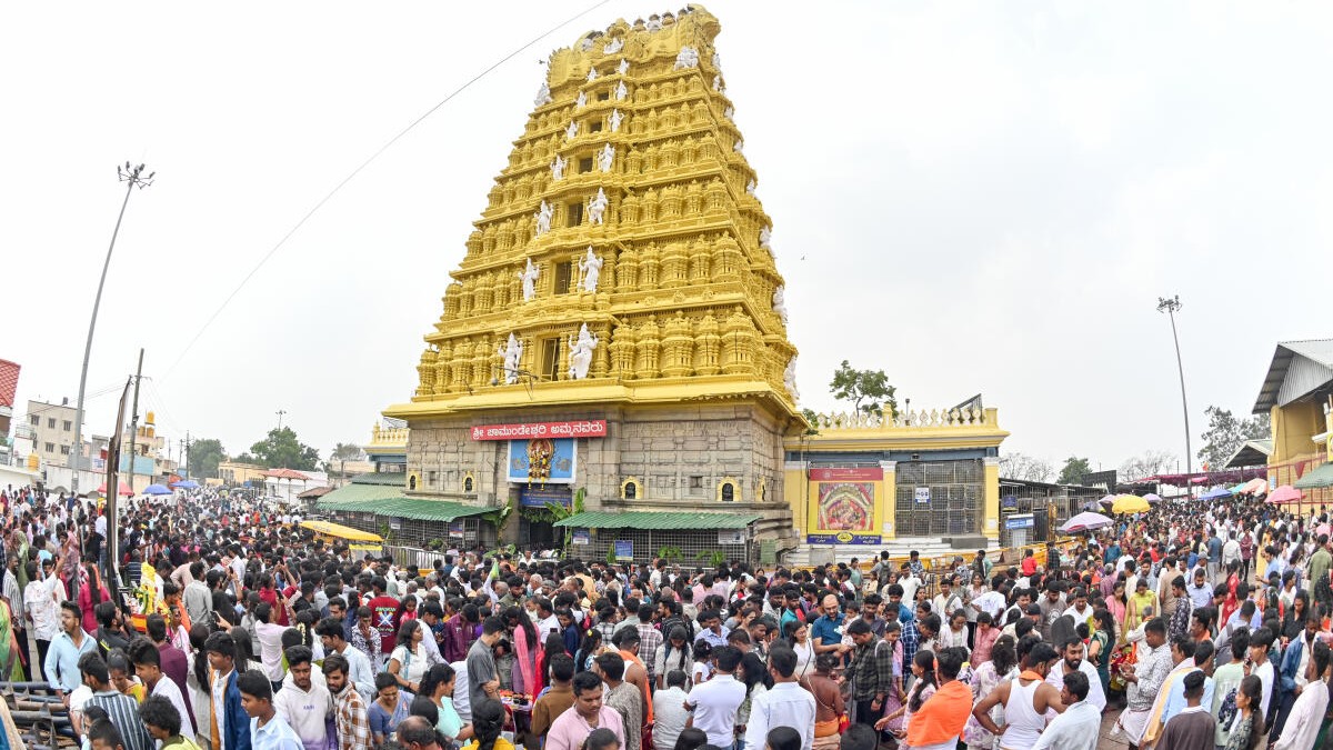 Works under PRASAD scheme take off atop Mysuru's Chamundi Hill