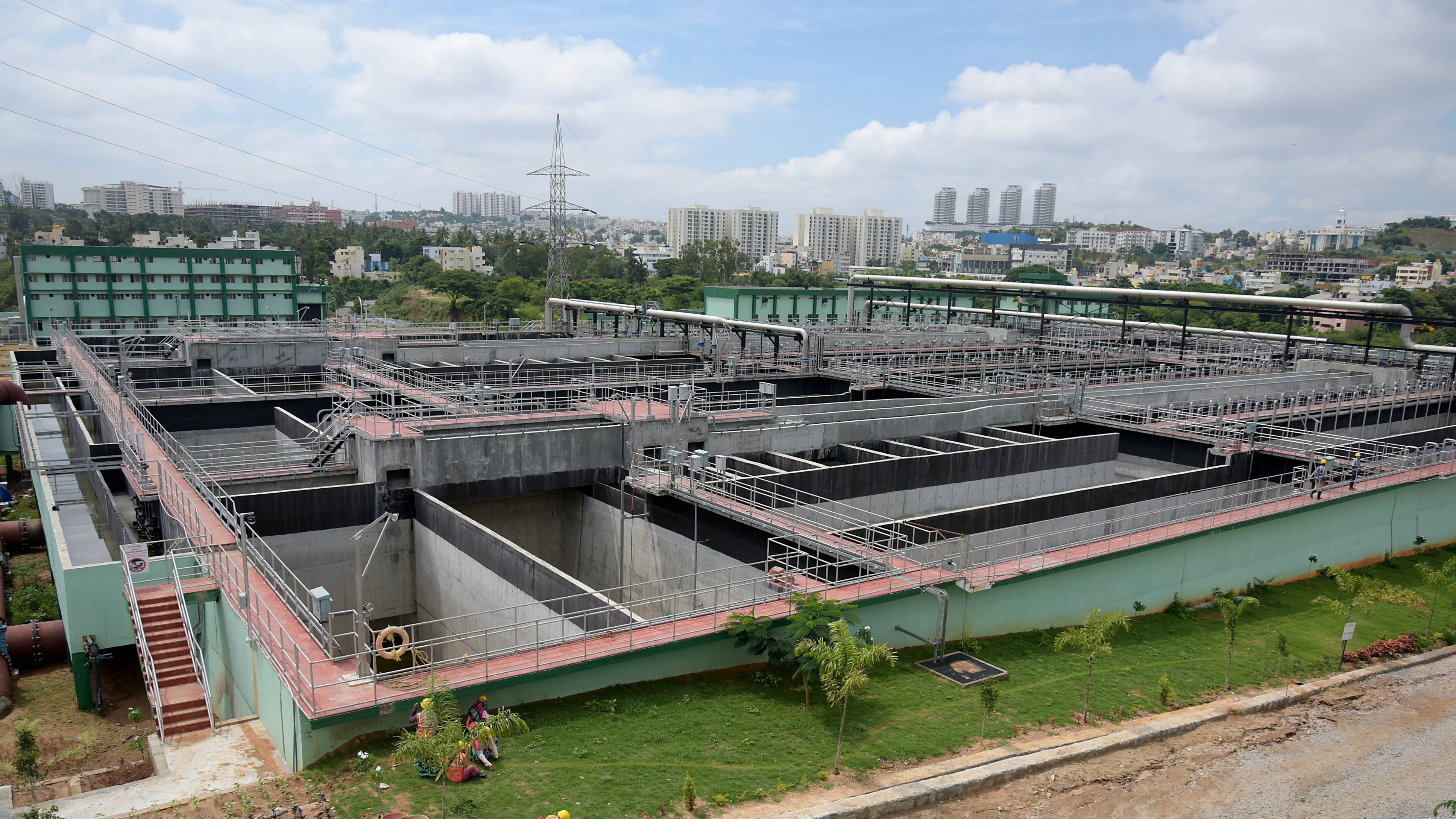 STP that uses gravity to function unveiled at Bengaluru's Environment Management Policy Research Institute 