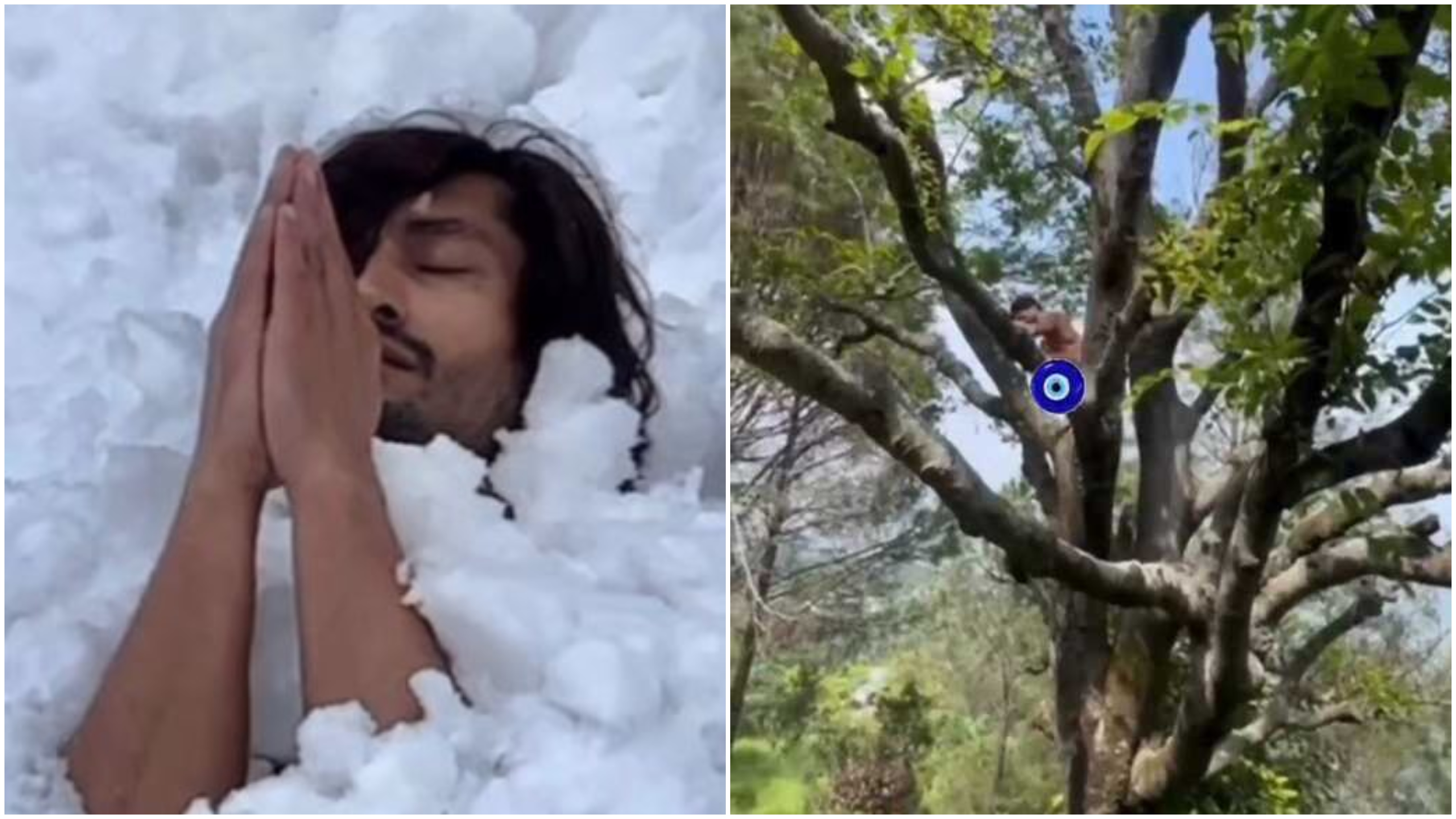 Actor Vidyut Jammwal stuns internet by climbing tree naked