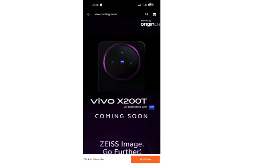 Vivo X200T series teaser.