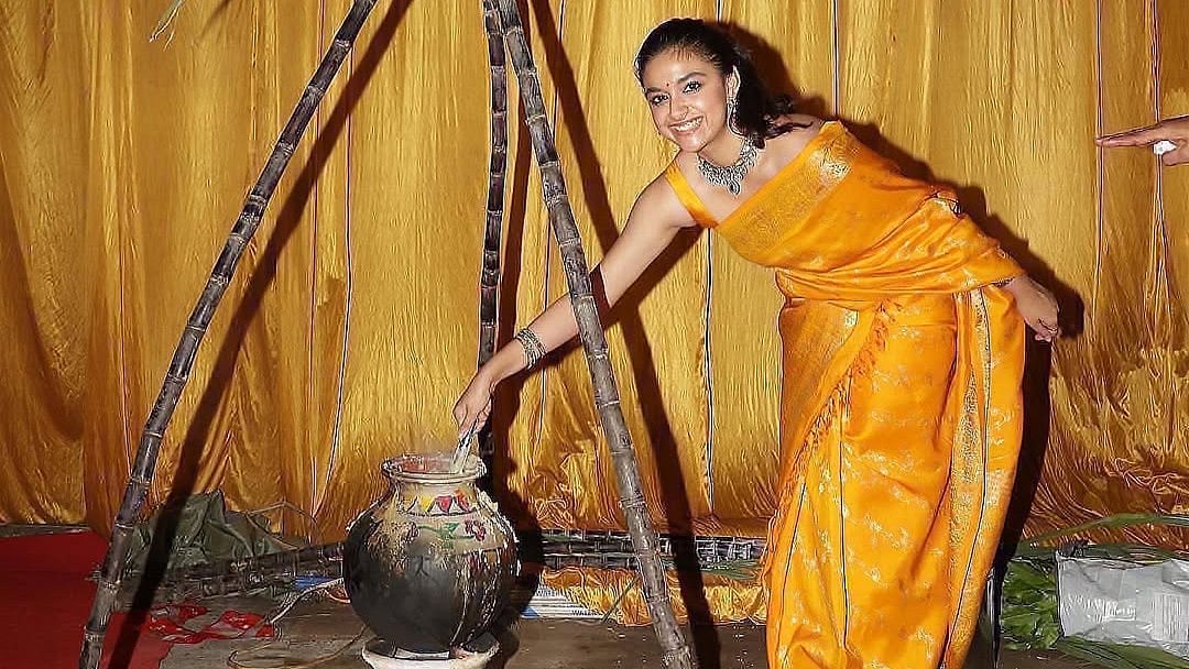 Keerthy Suresh's 7 Best Pongal Looks: Chic & Contemporary Style Guide