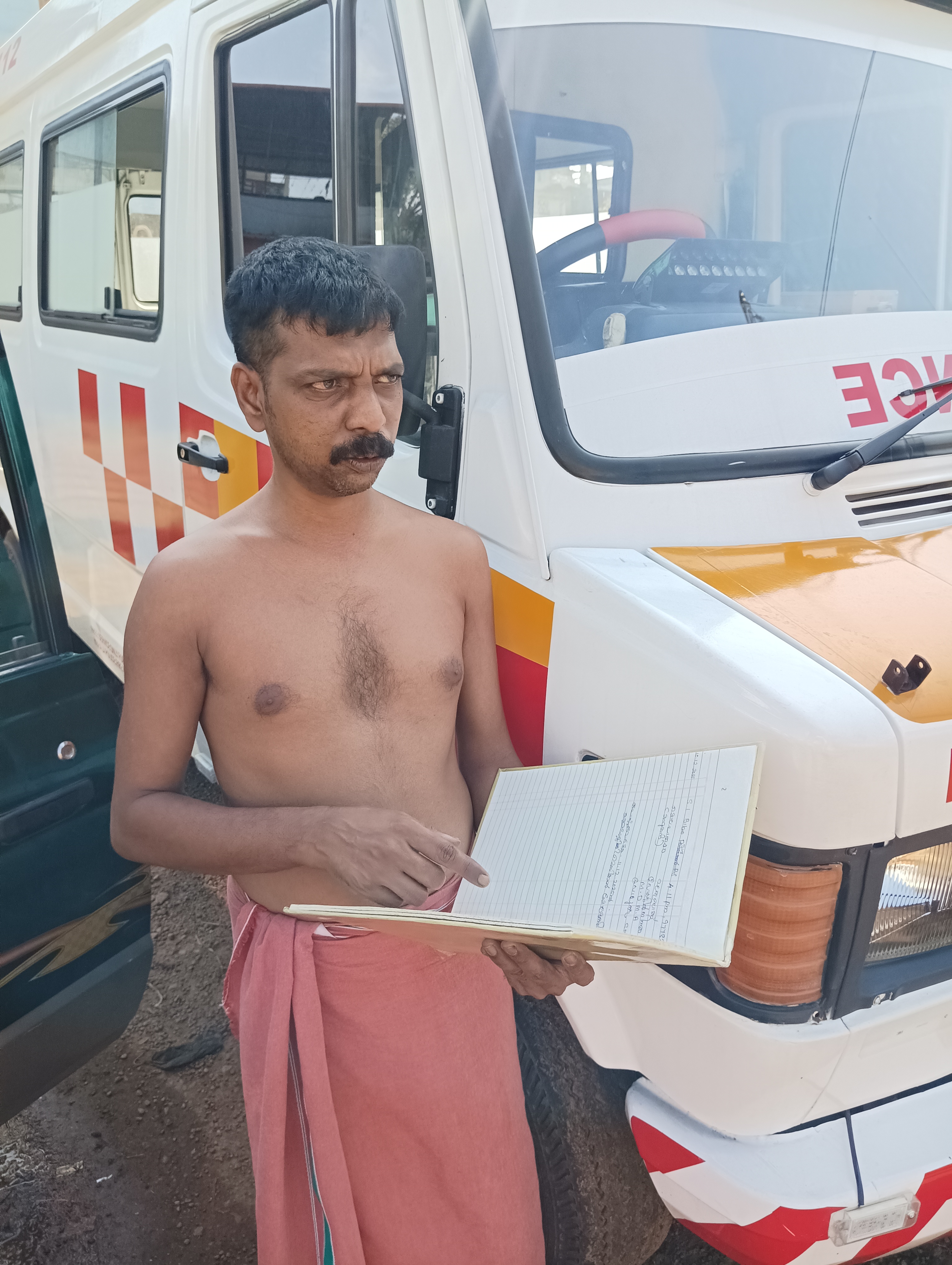 Vinu maintains a register of the bodies he buries.