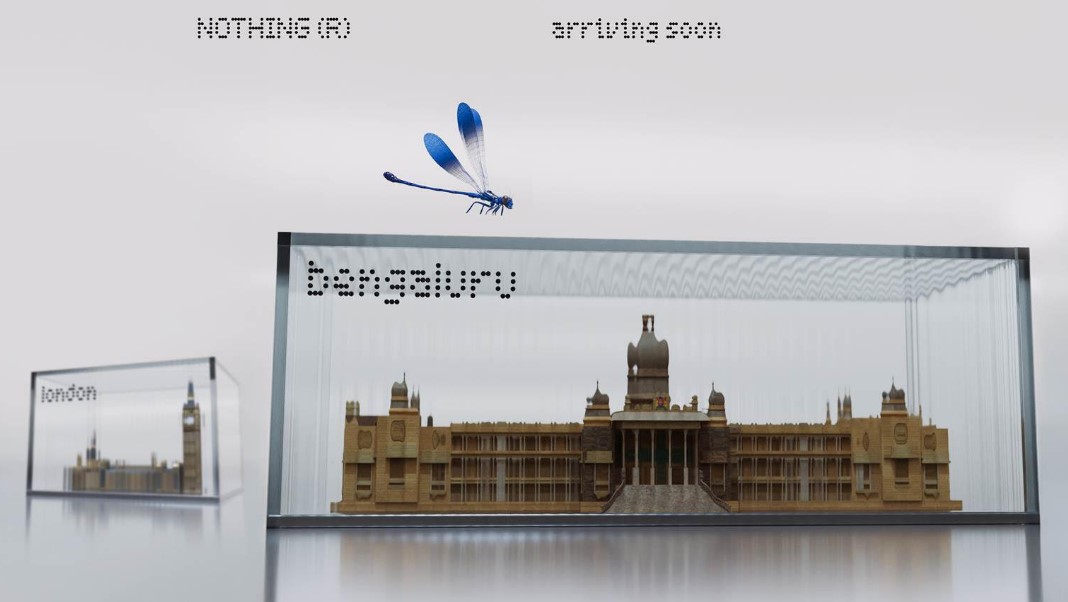 Nothing India's new teaser confirming that the company's first global store is coming in Bengaluru.