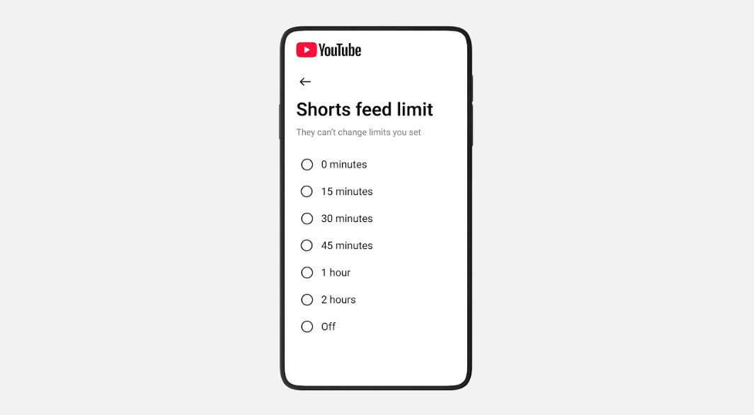 YouTube brings parental control to YouTube and YouTube Shorts.