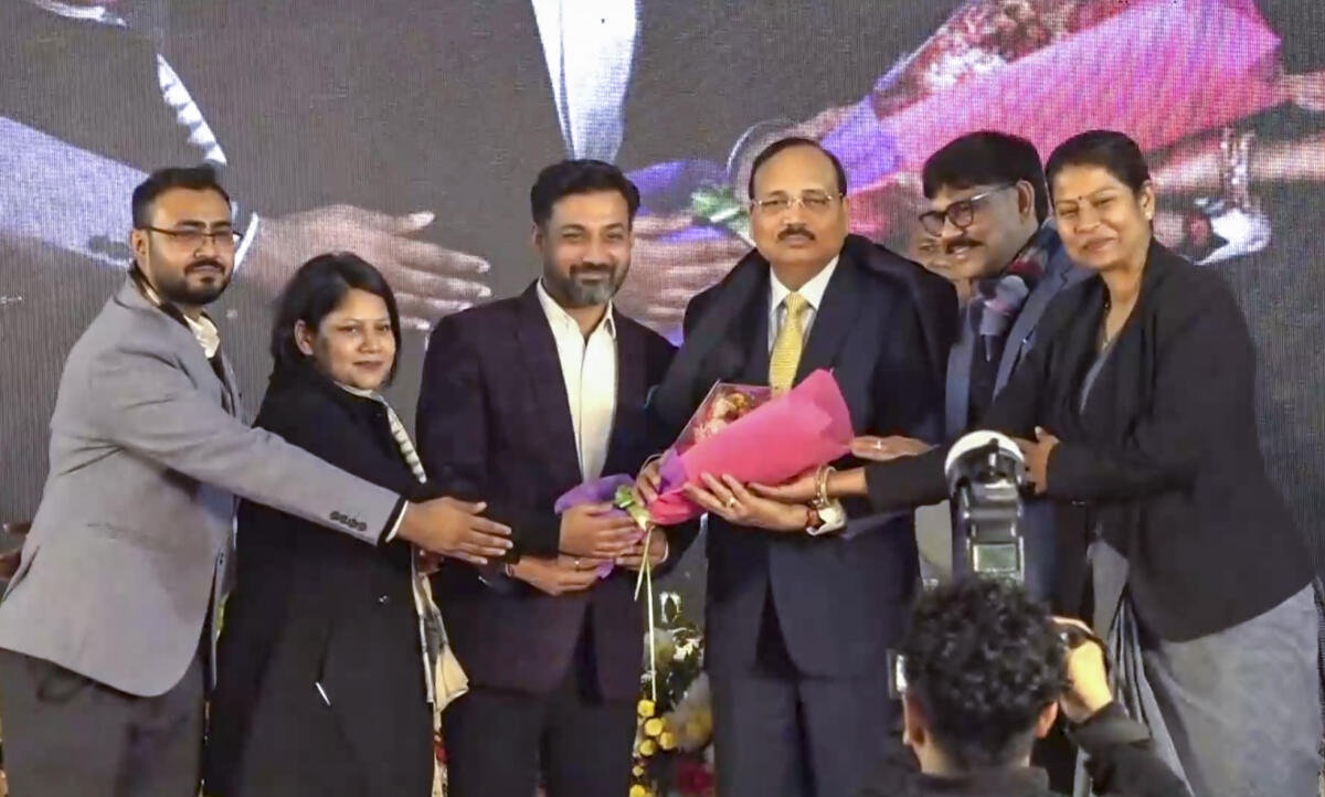 Chief Justice of India (CJI) Surya Kant being felicitated during an event organised by the Bar Council of Delhi on taking oath as the 53rd CJI, in New Delhi. PTI