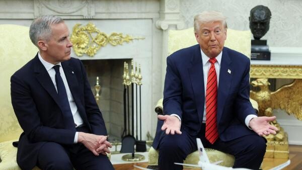 Trump chides Carney at Davos, says Canada should be 'grateful'