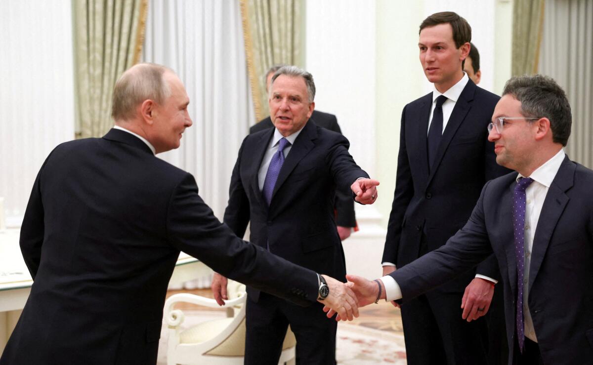 Late-night talks between Russia's Putin and US envoys conclude