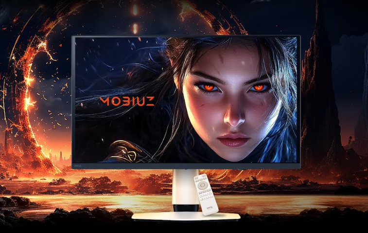 BenQ Mobiuz 4th Gen QD-OLED gaming monitor.