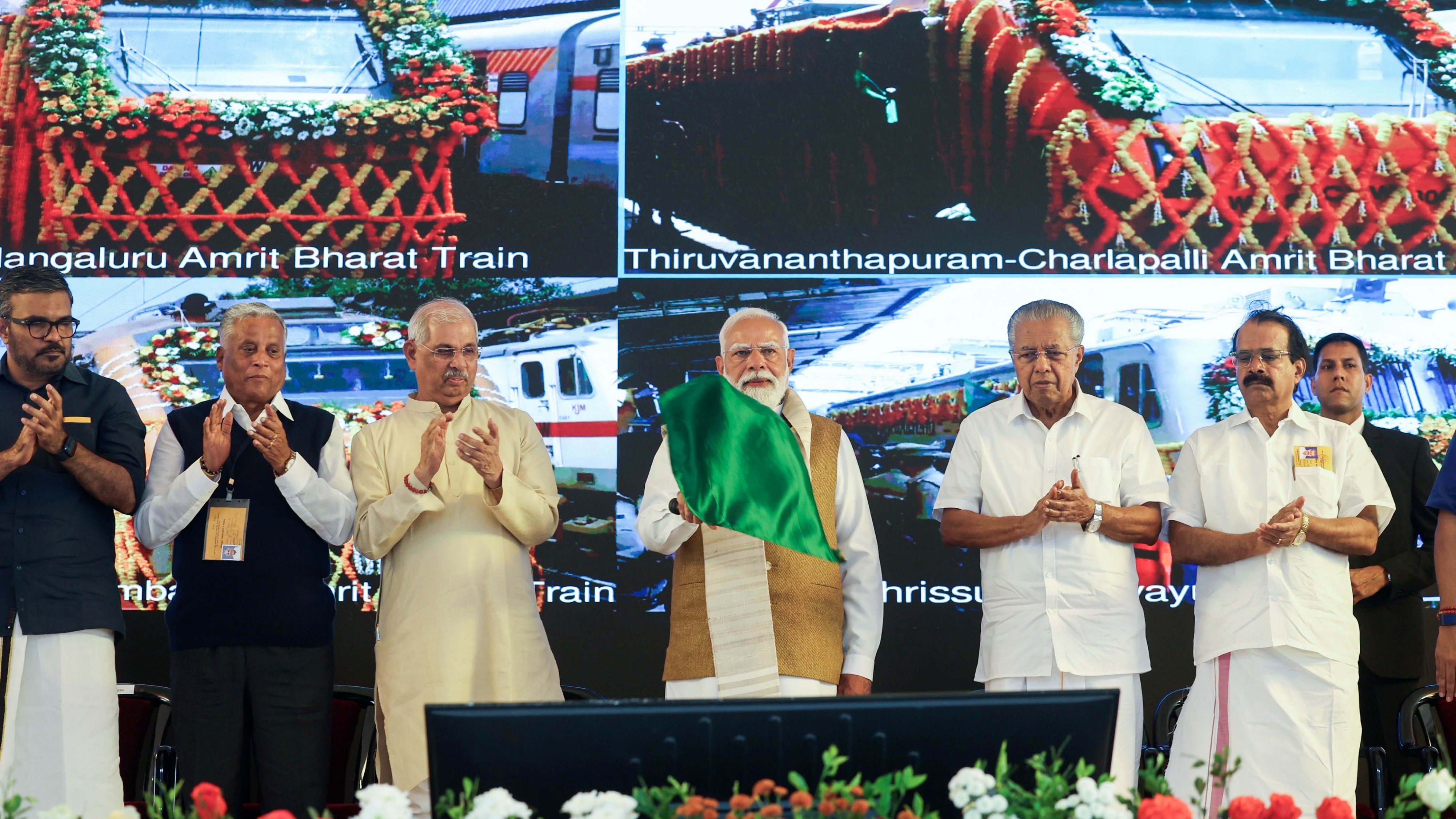 PM Modi flags off four new trains, launches major projects in Kerala
