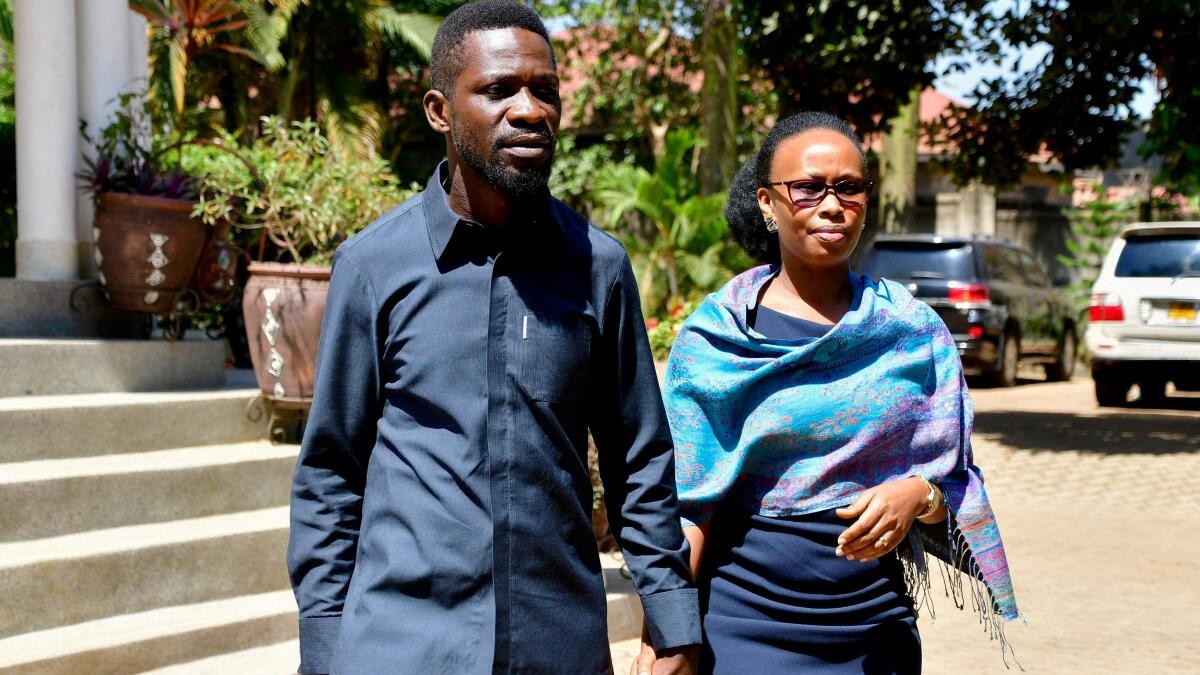Uganda opposition leader says wife hospitalised after being choked by soldiers