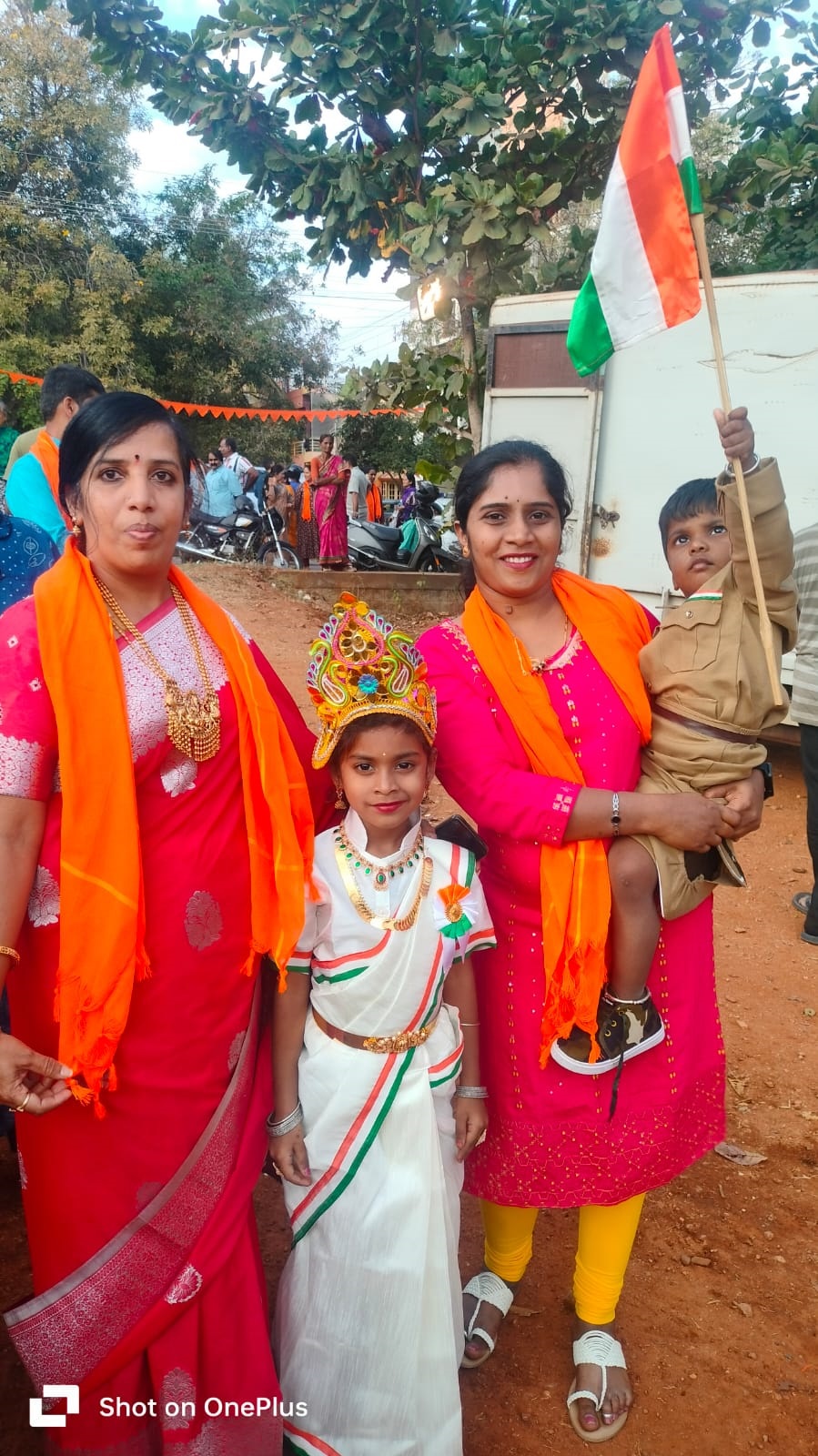 Children don various dress during Hindu Samajothsava, at Shakti Nagar, in Mysuru, on Monday. 